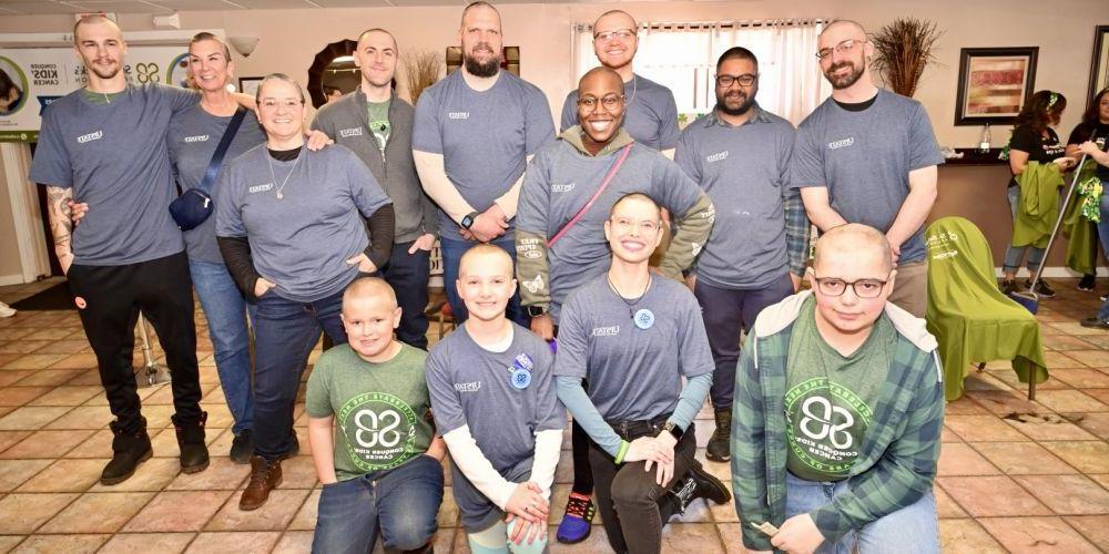 BALD IS BEAUTFIUL: Team Upstate members were sheared by stylists at Vinyasa Salon and Spa to raise money and awareness for St. Baldrick's Foundation's fight against childhood cancer. The Upstate community raised more than $9,000 to fund pediatric oncology research and clinical trials.